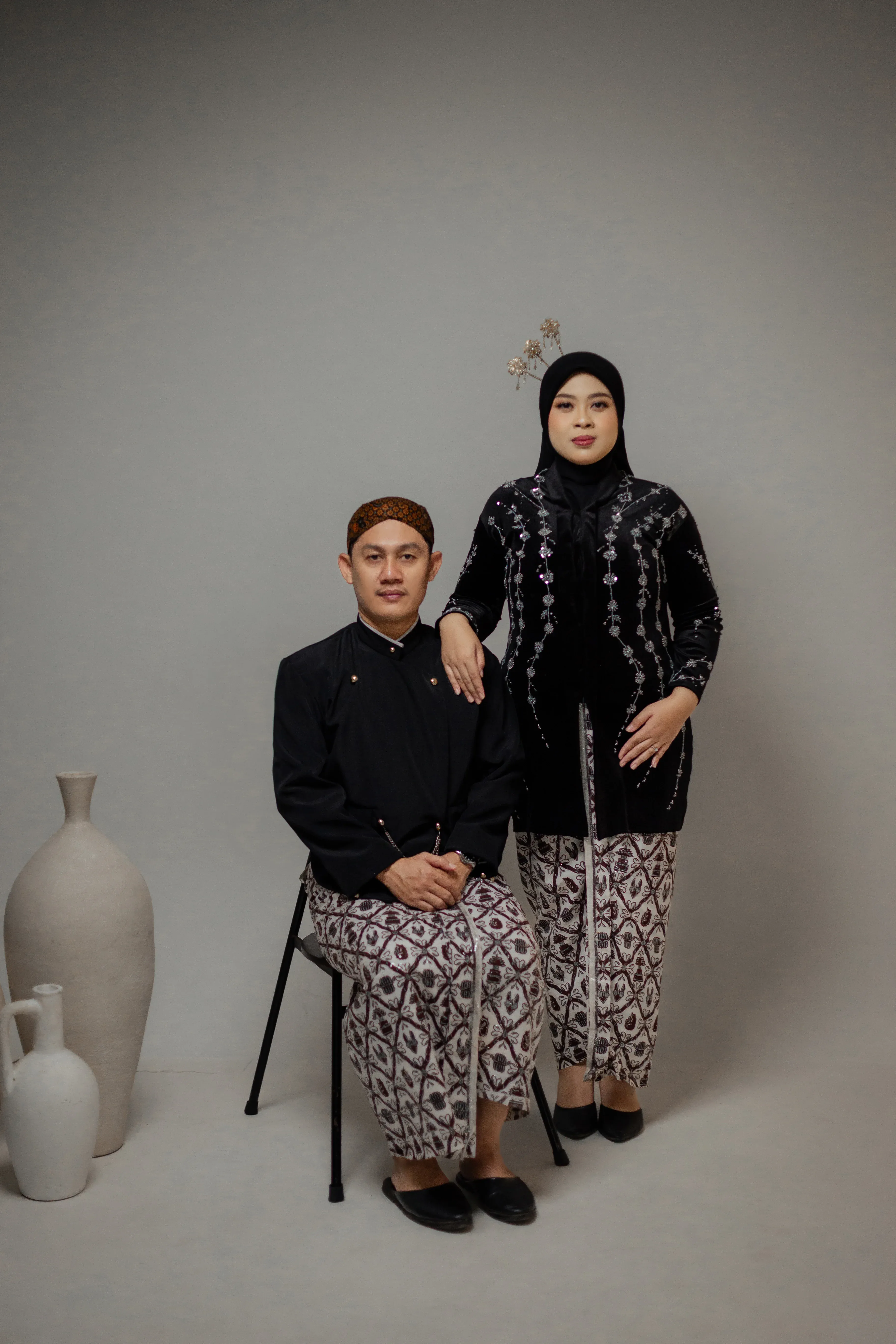 Bludru Kebaya - Payet silver - 30