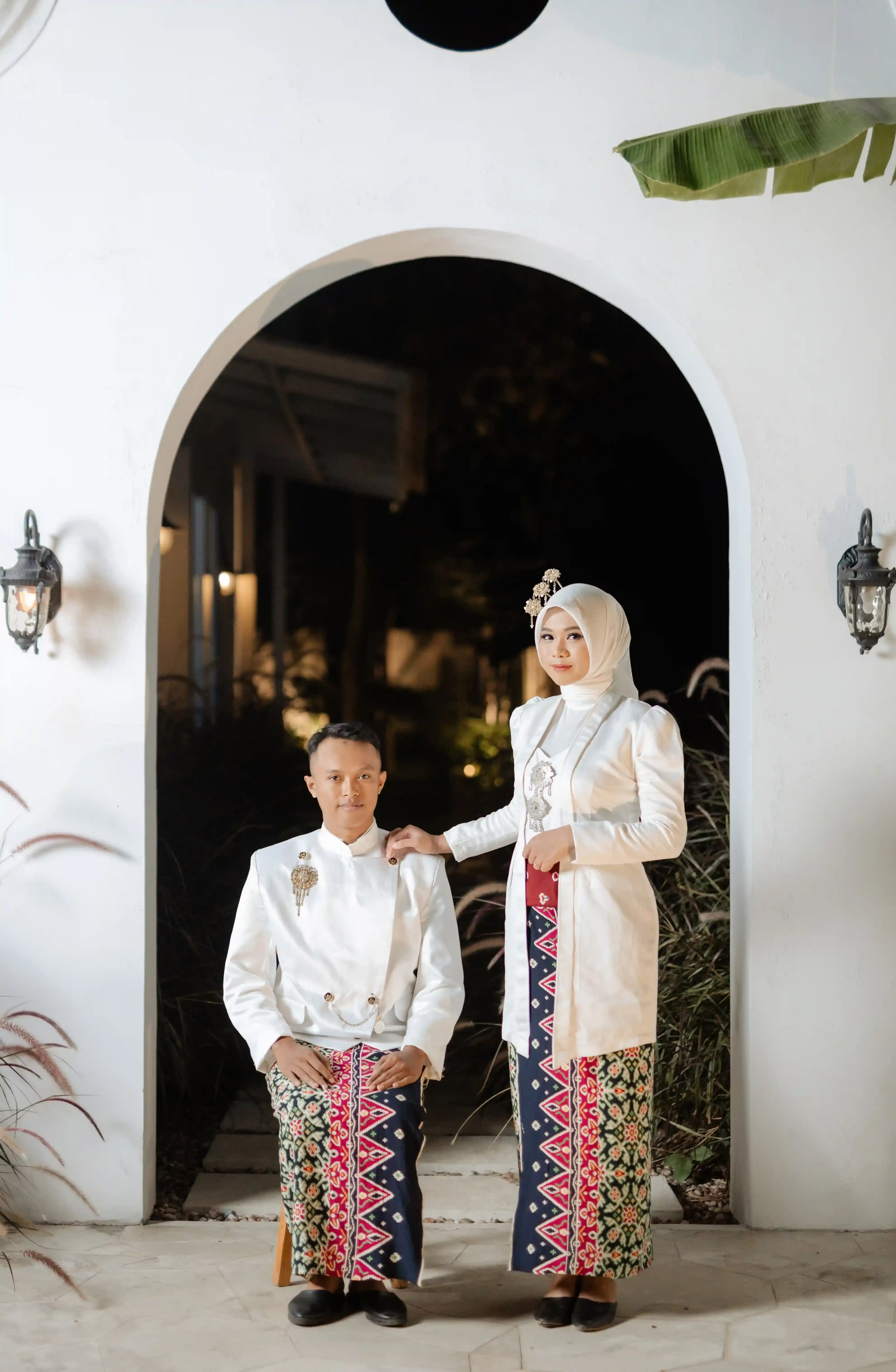 Putih Lengan Puff - 5