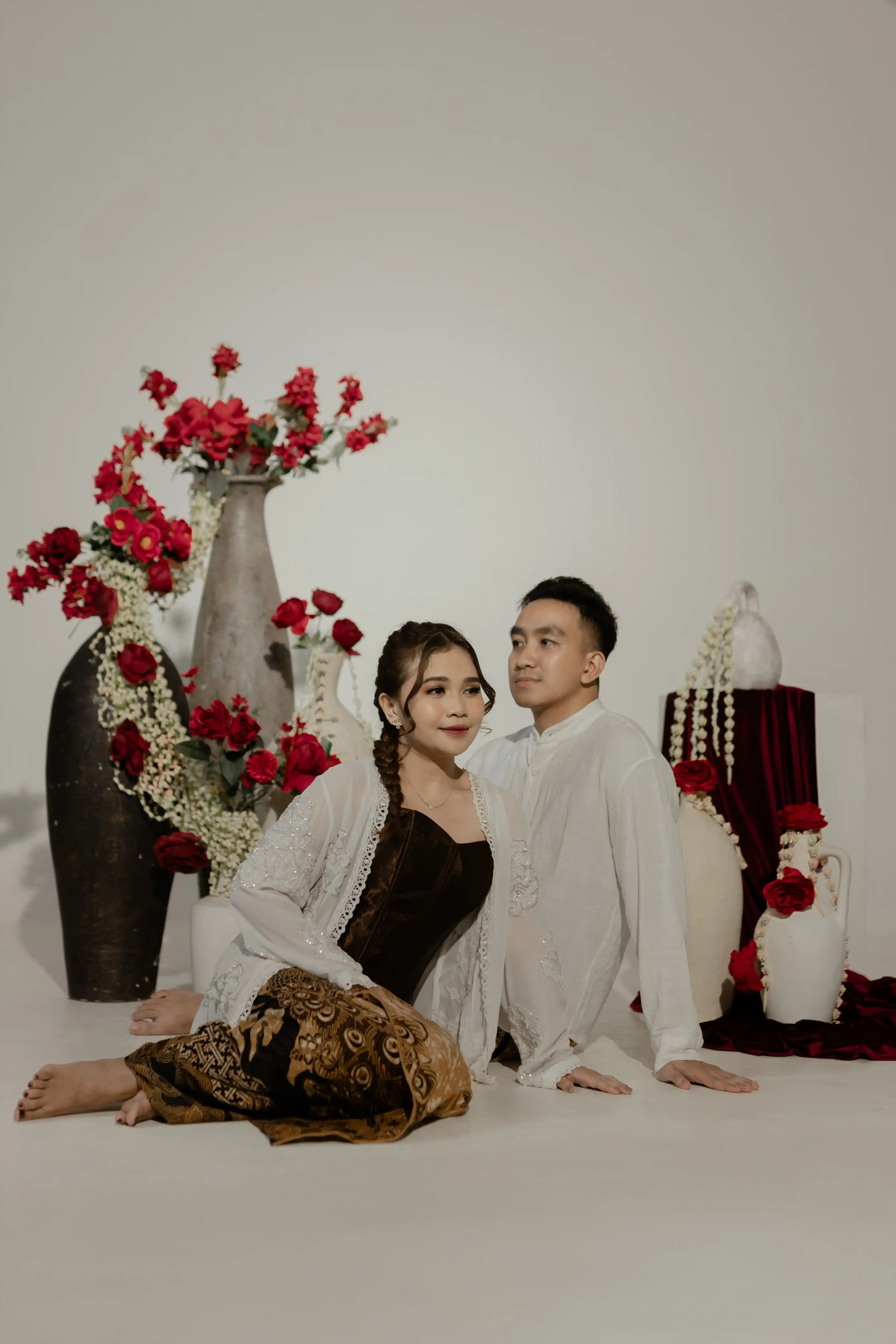 Putih Transparant Payet Panjang - 8