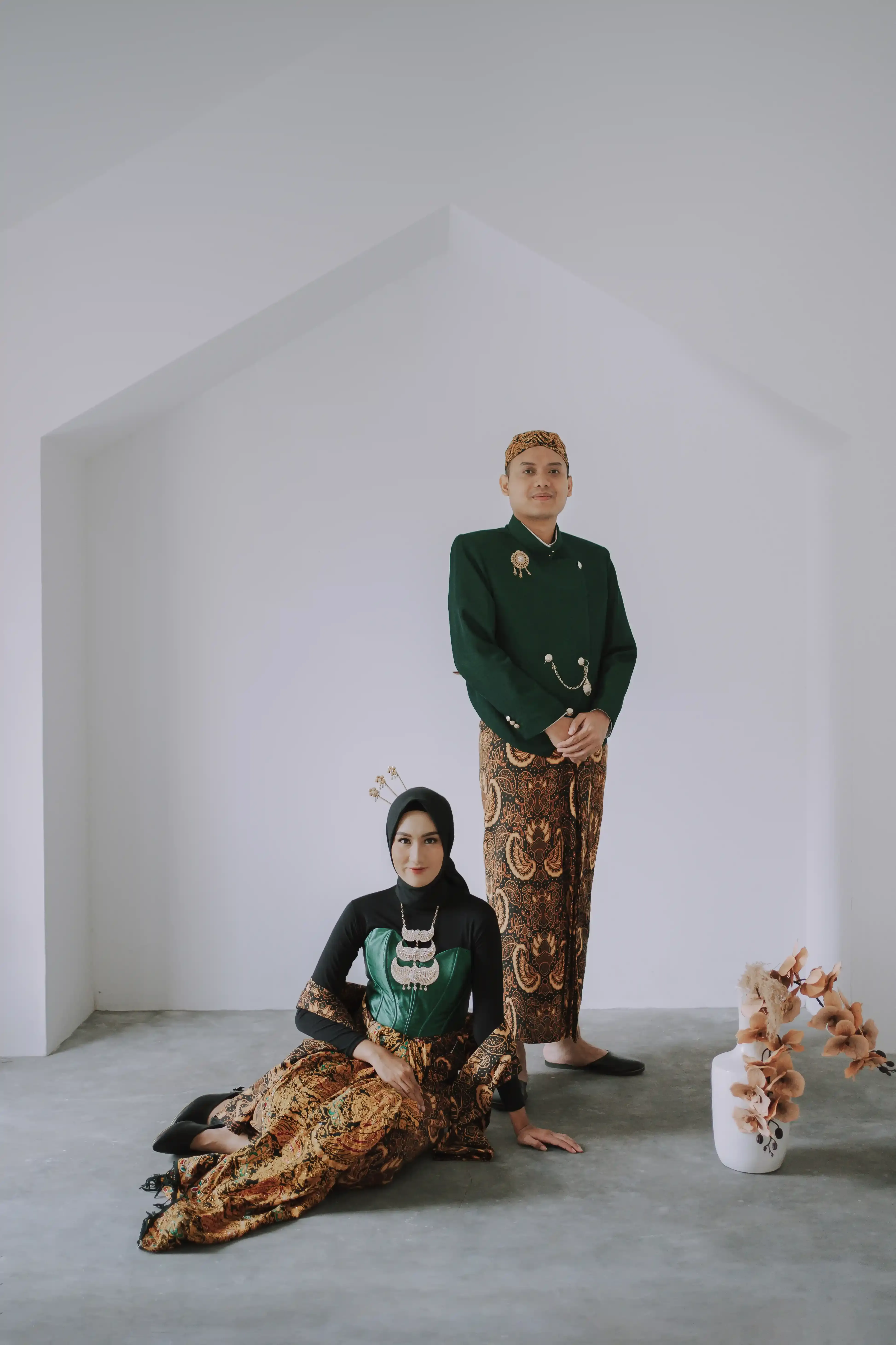 Hijau Polos Hijab - 1