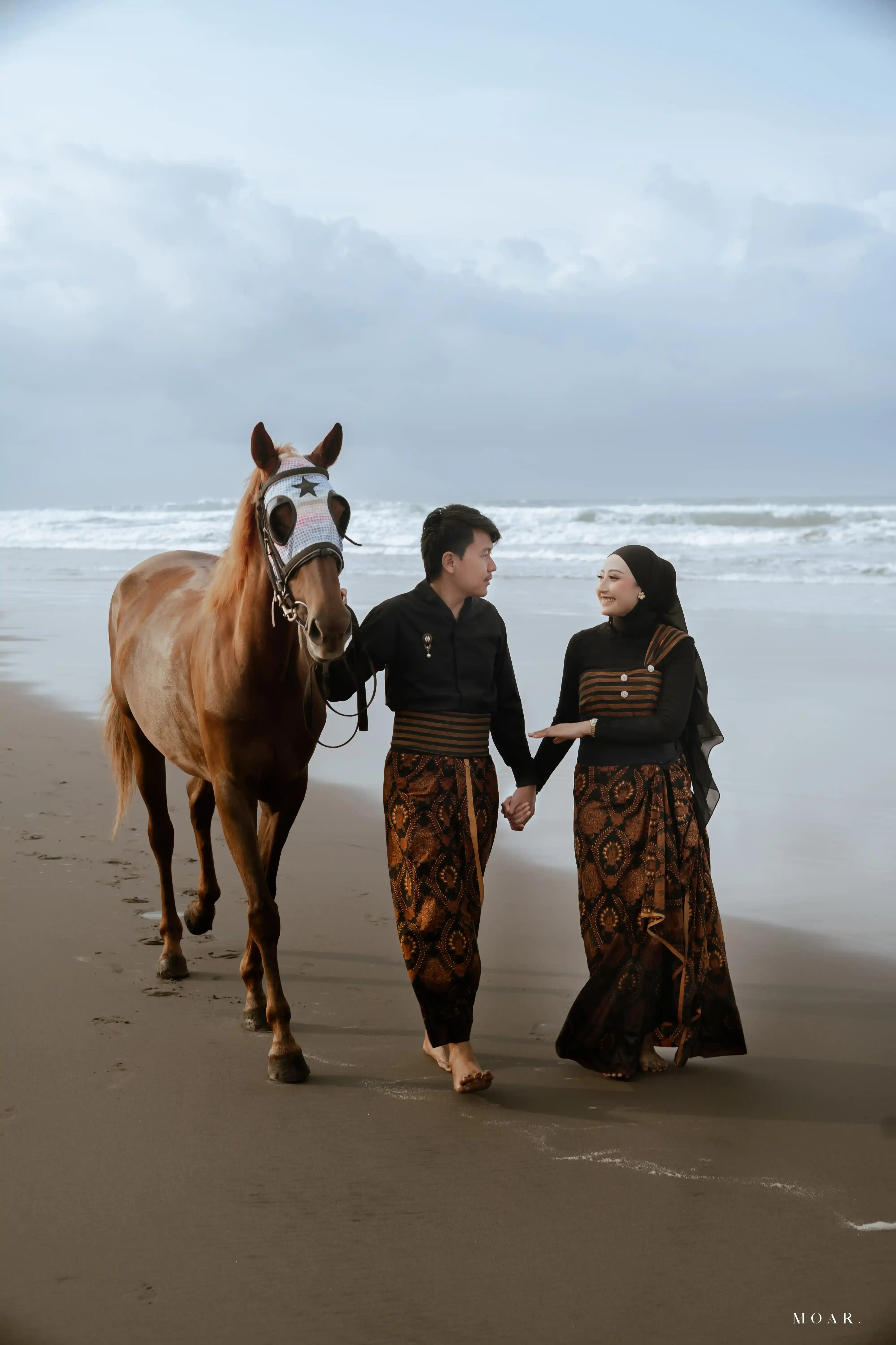 Lurik Coklat Hijab - 5