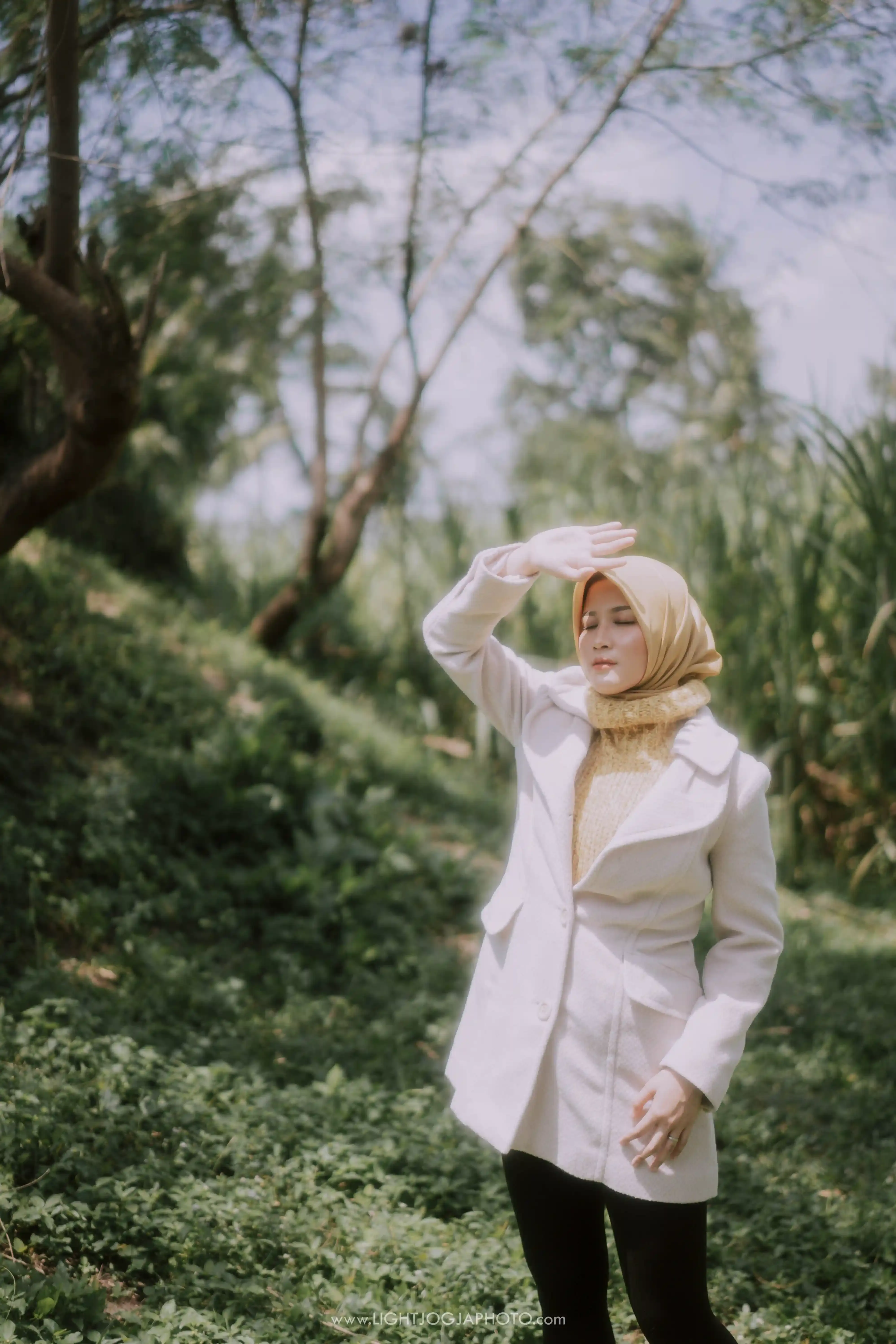 Ivory coat - wool - 2