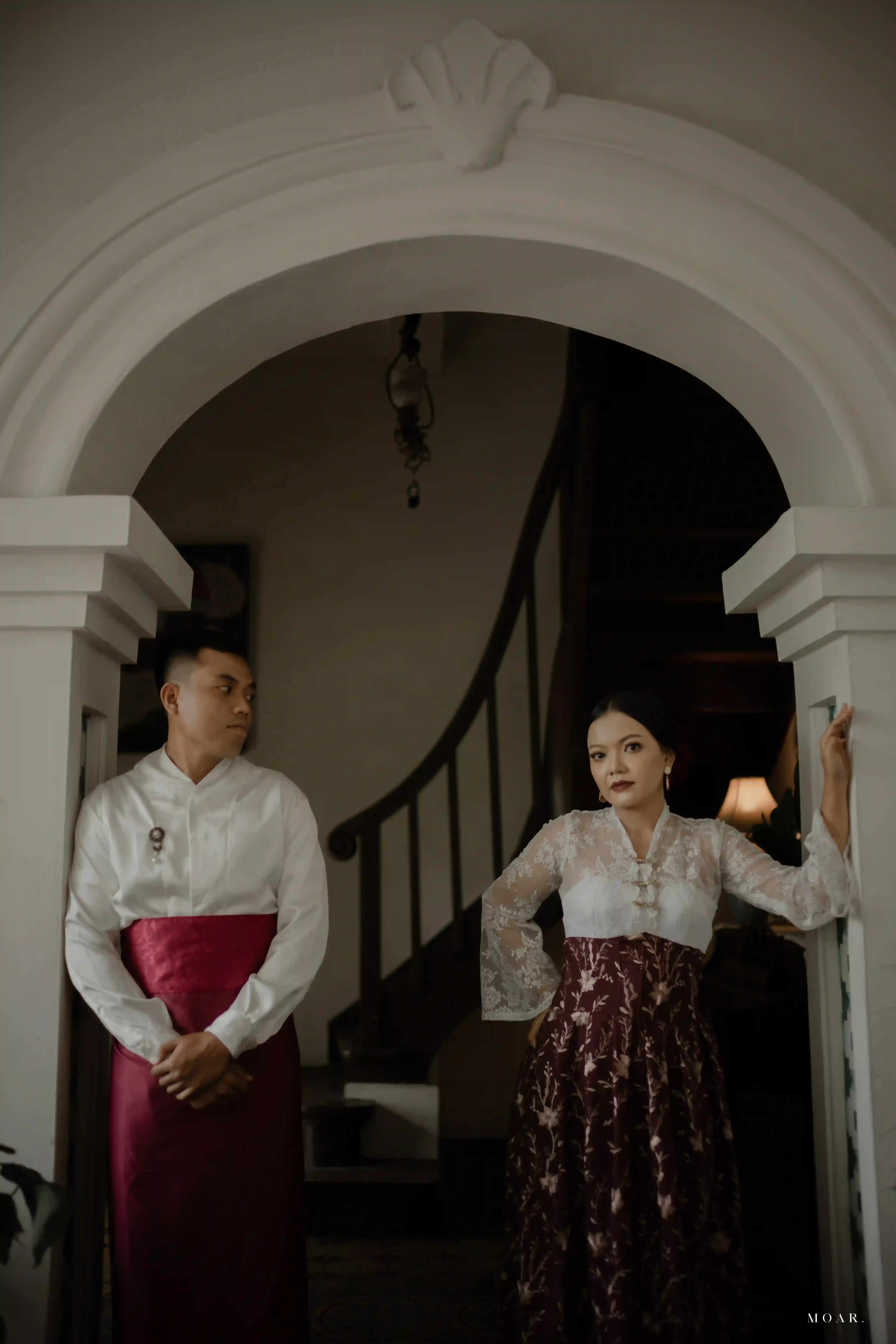 Rok kontemporer | Merah Maroon - Sulur  [1 jarik] - 4