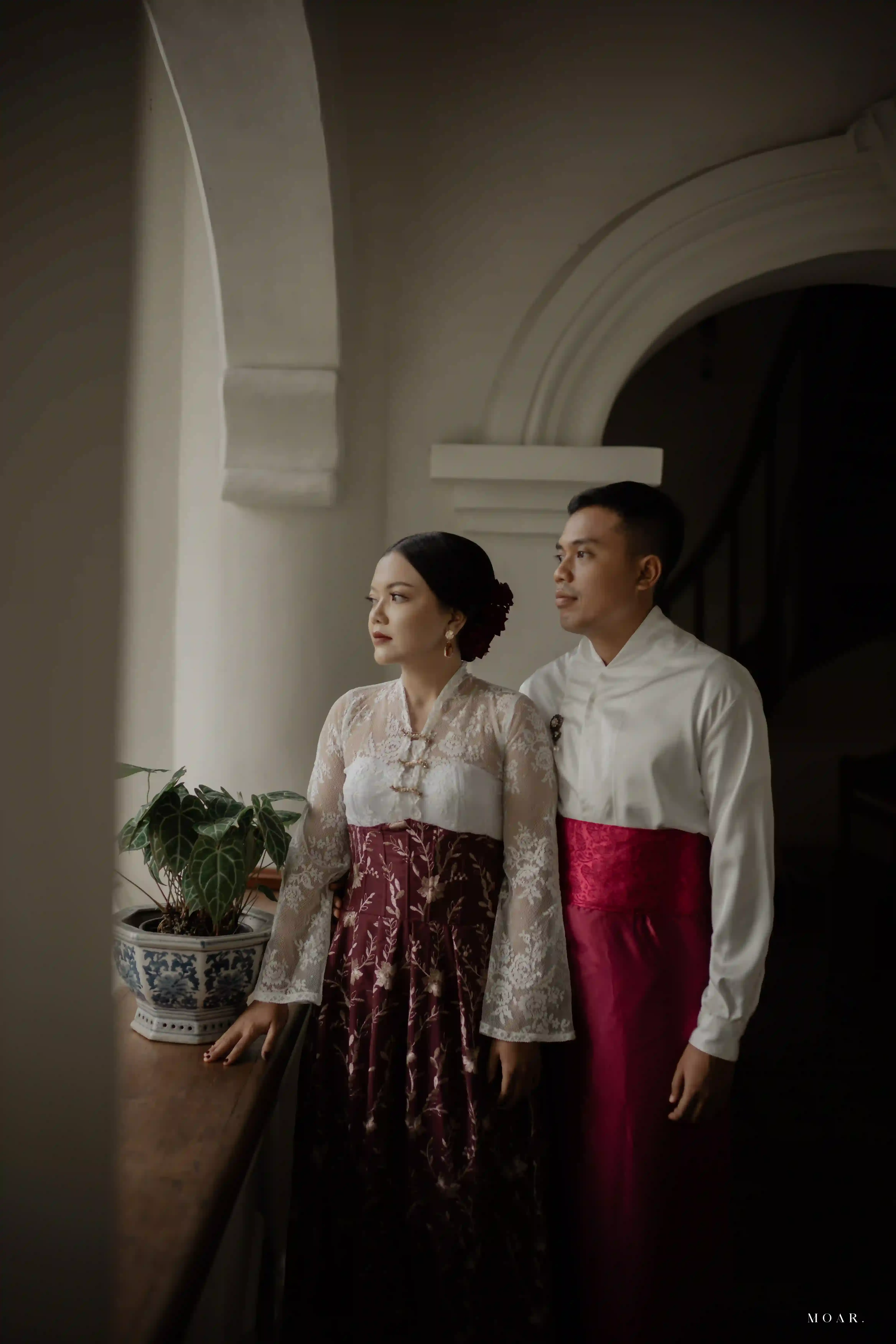 Rok kontemporer | Merah Maroon - Sulur  [1 jarik] - 3