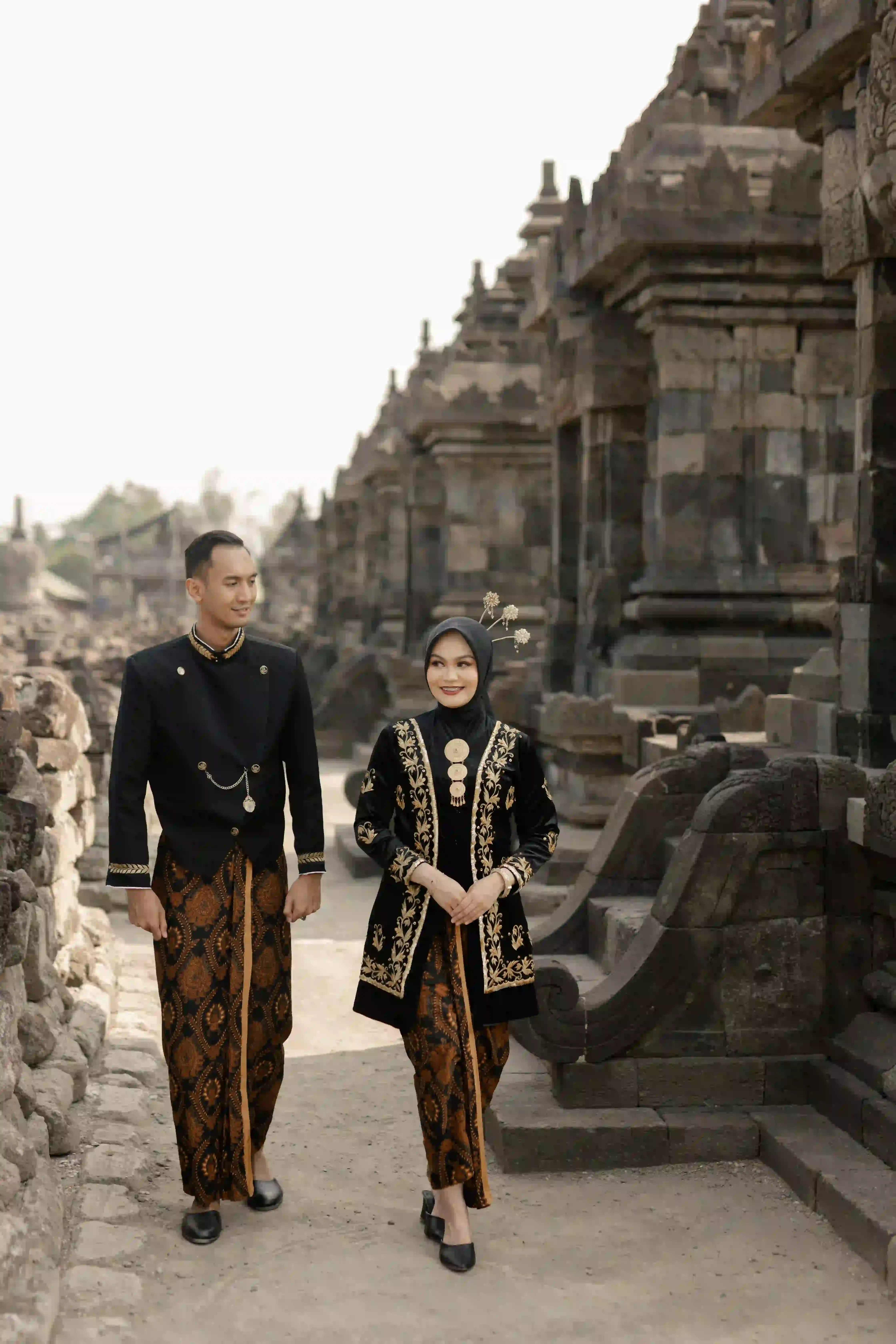 Beskap Klasik Solo | Sikepan - Hitam - Bordir | L - 5L - 5