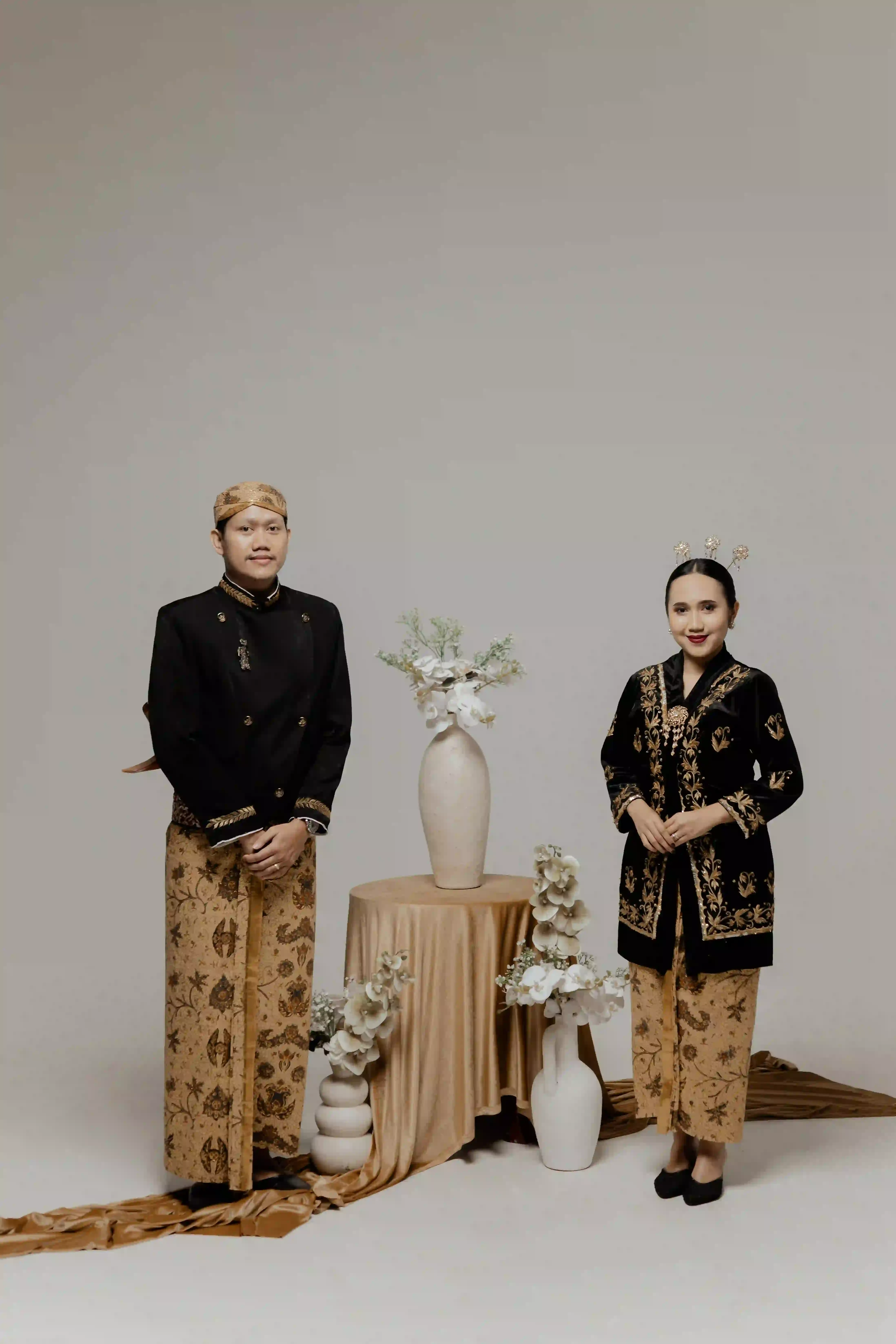Beskap Klasik Solo | Sikepan - Hitam - Bordir | L - 5L - 8