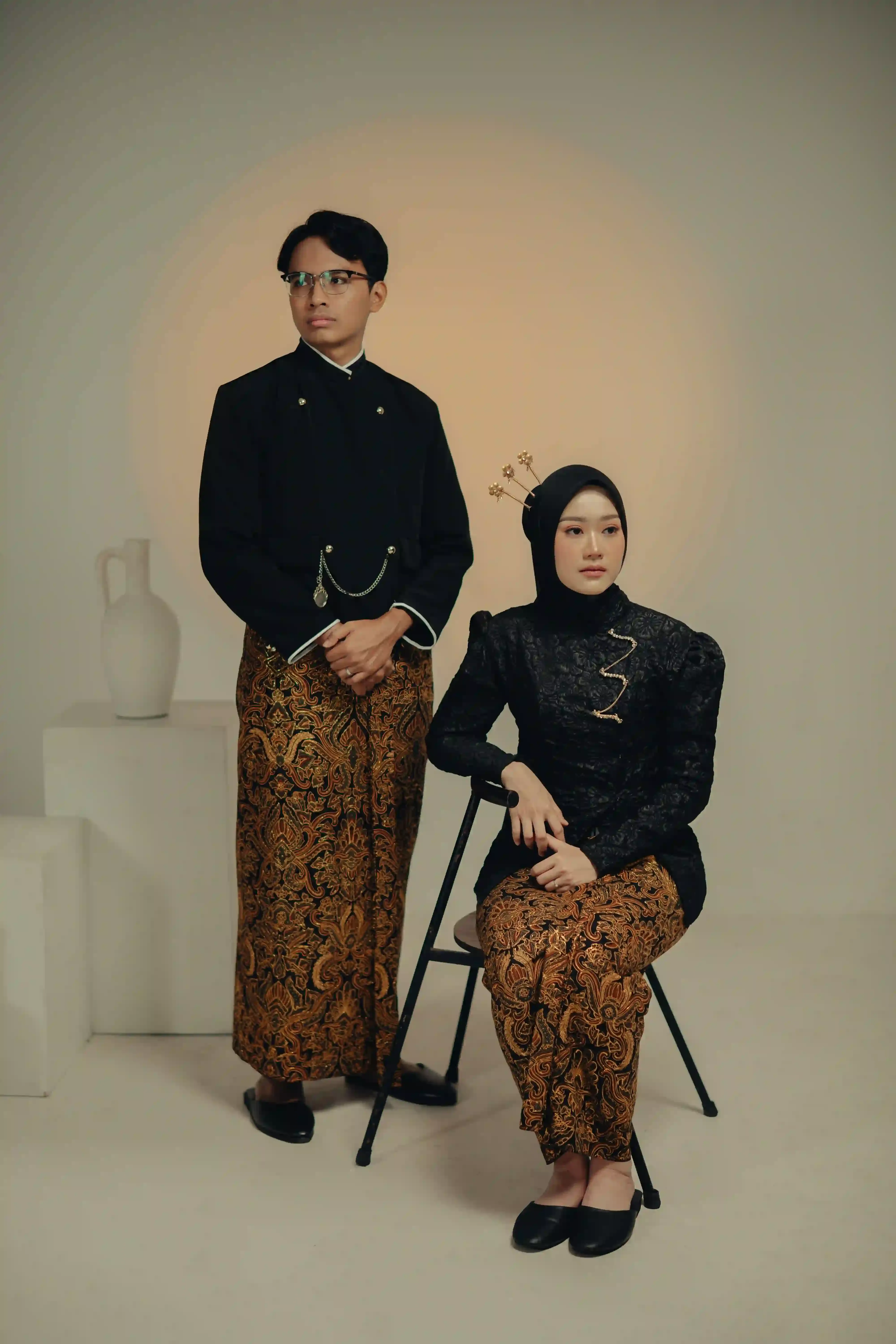 Beskap Klasik Solo | Sikepan - Hitam - Polos | L - 2