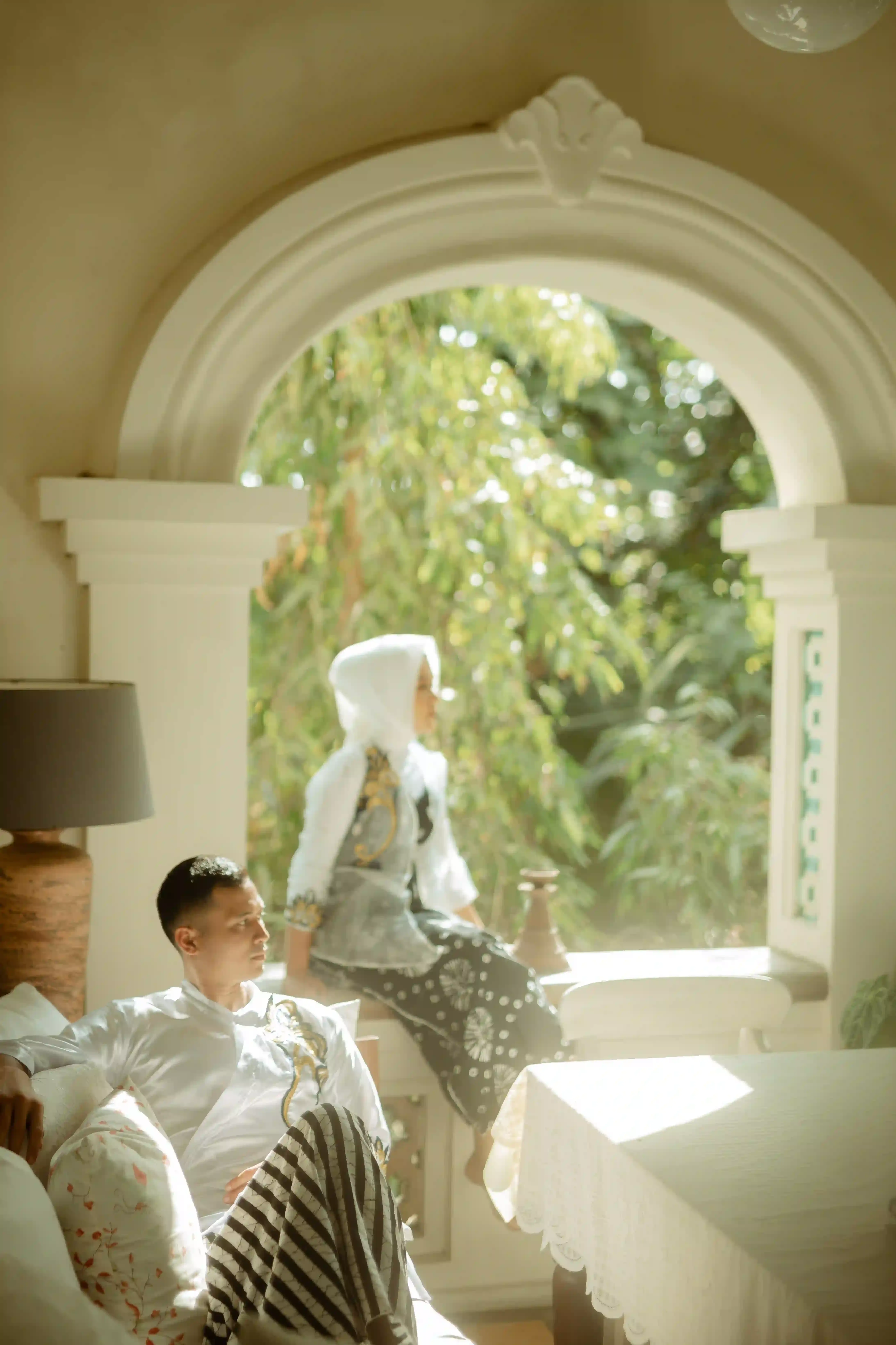Outer Adat | Putih Chinese Contemporer | M - 4