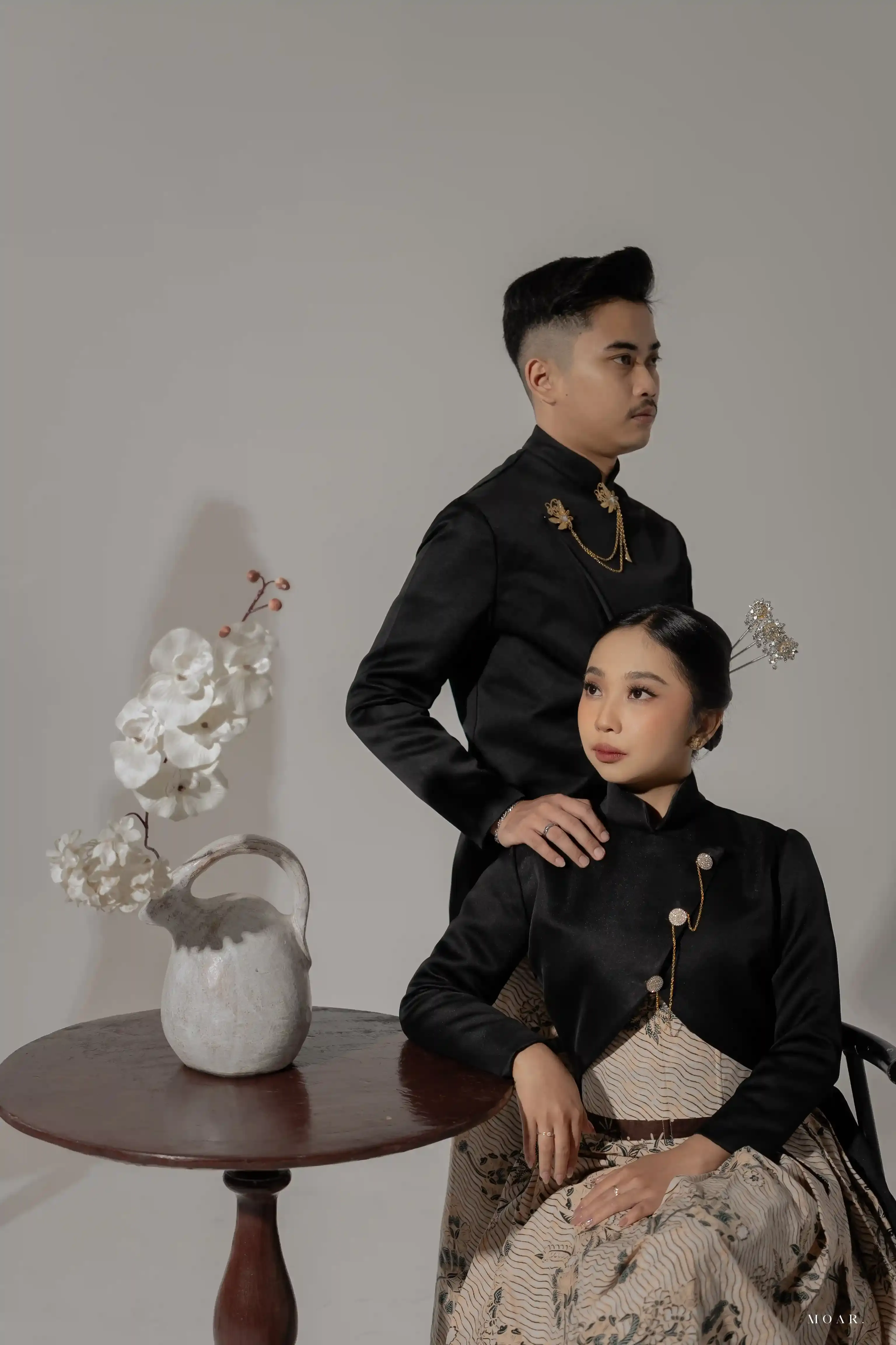 Rok Kontemporer - Cream - Bunga Kapas - 3