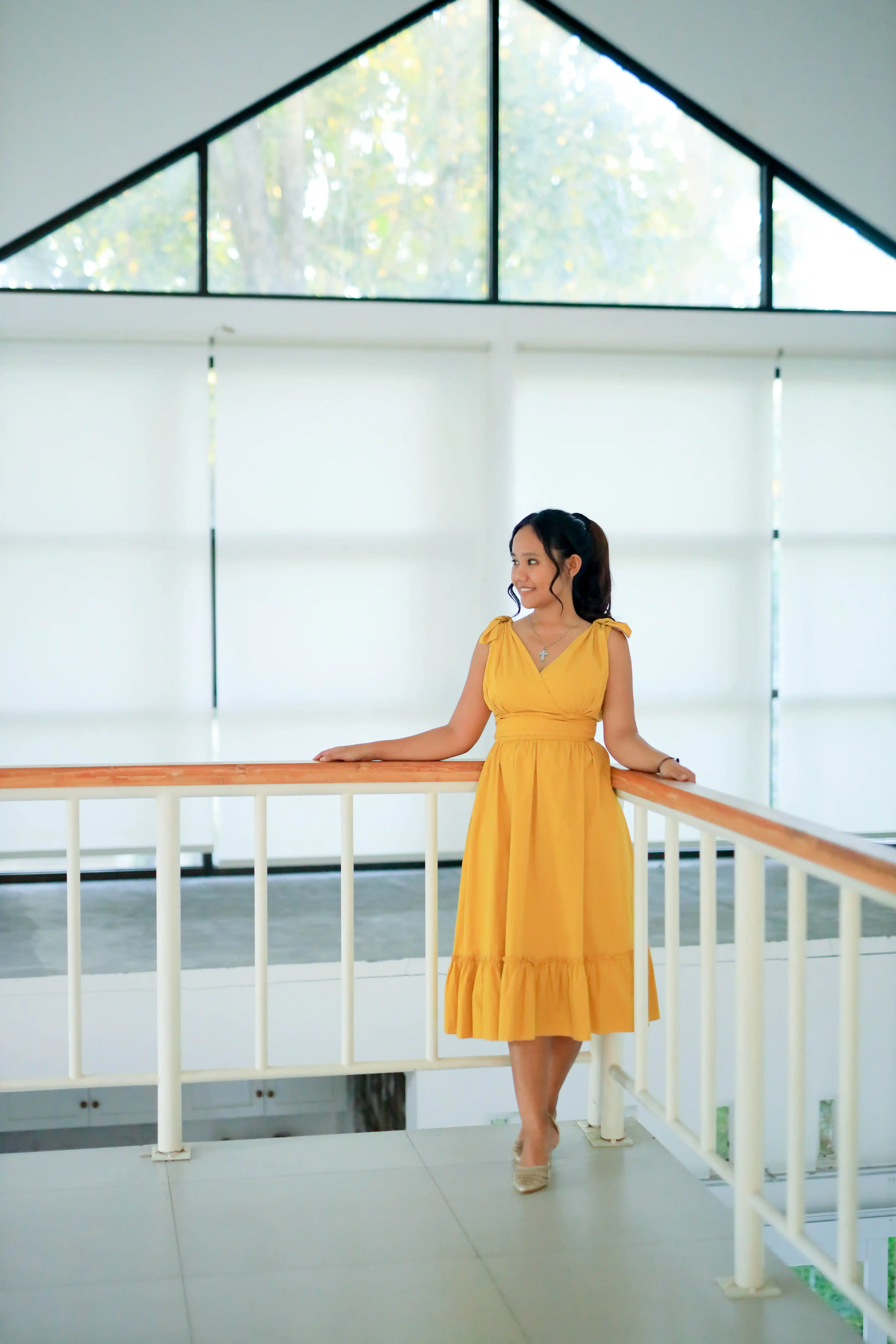 Casual Midi dress - yellow