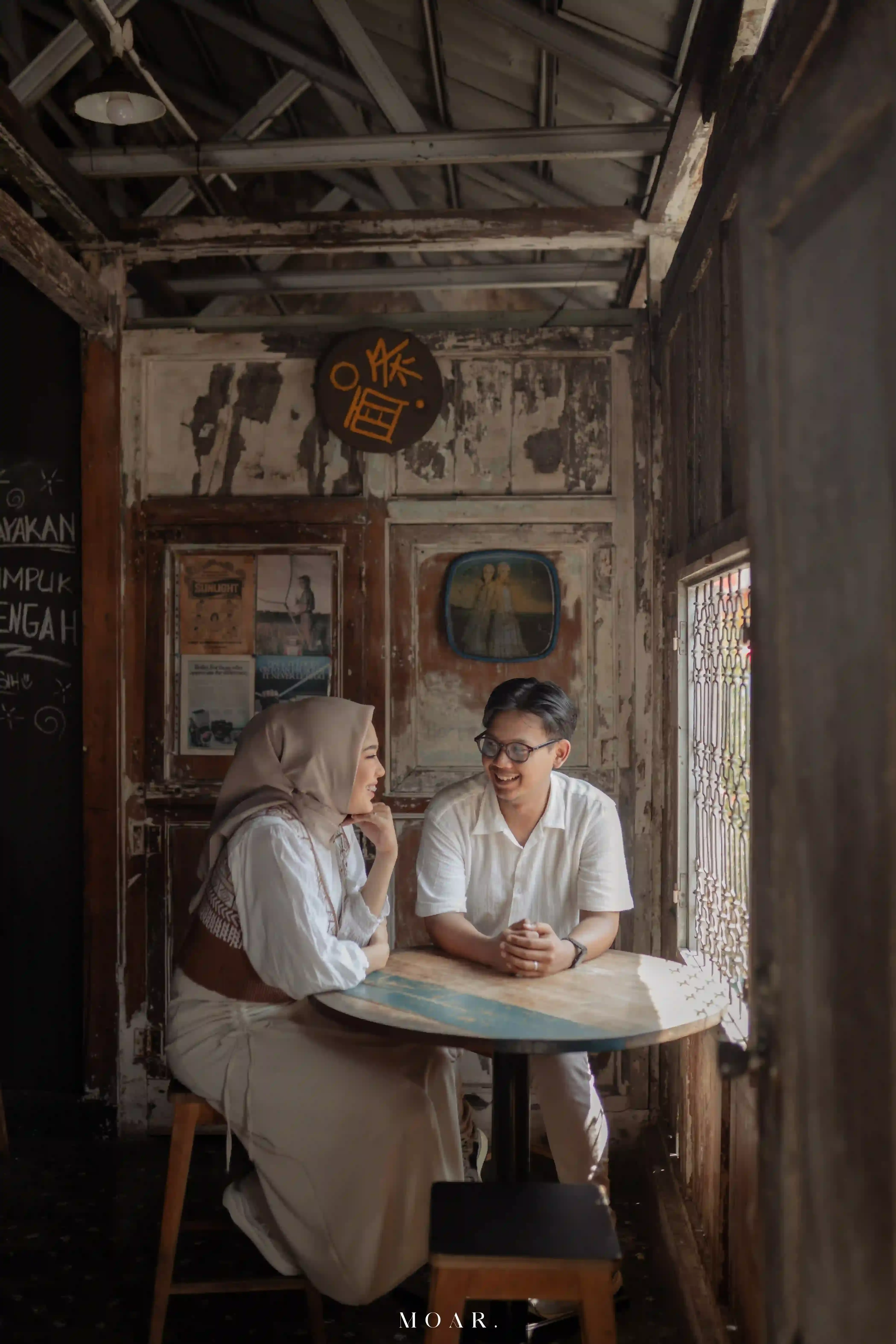 Kemeja Pendek Band Colar Short - Jeagem - White - putih - 4