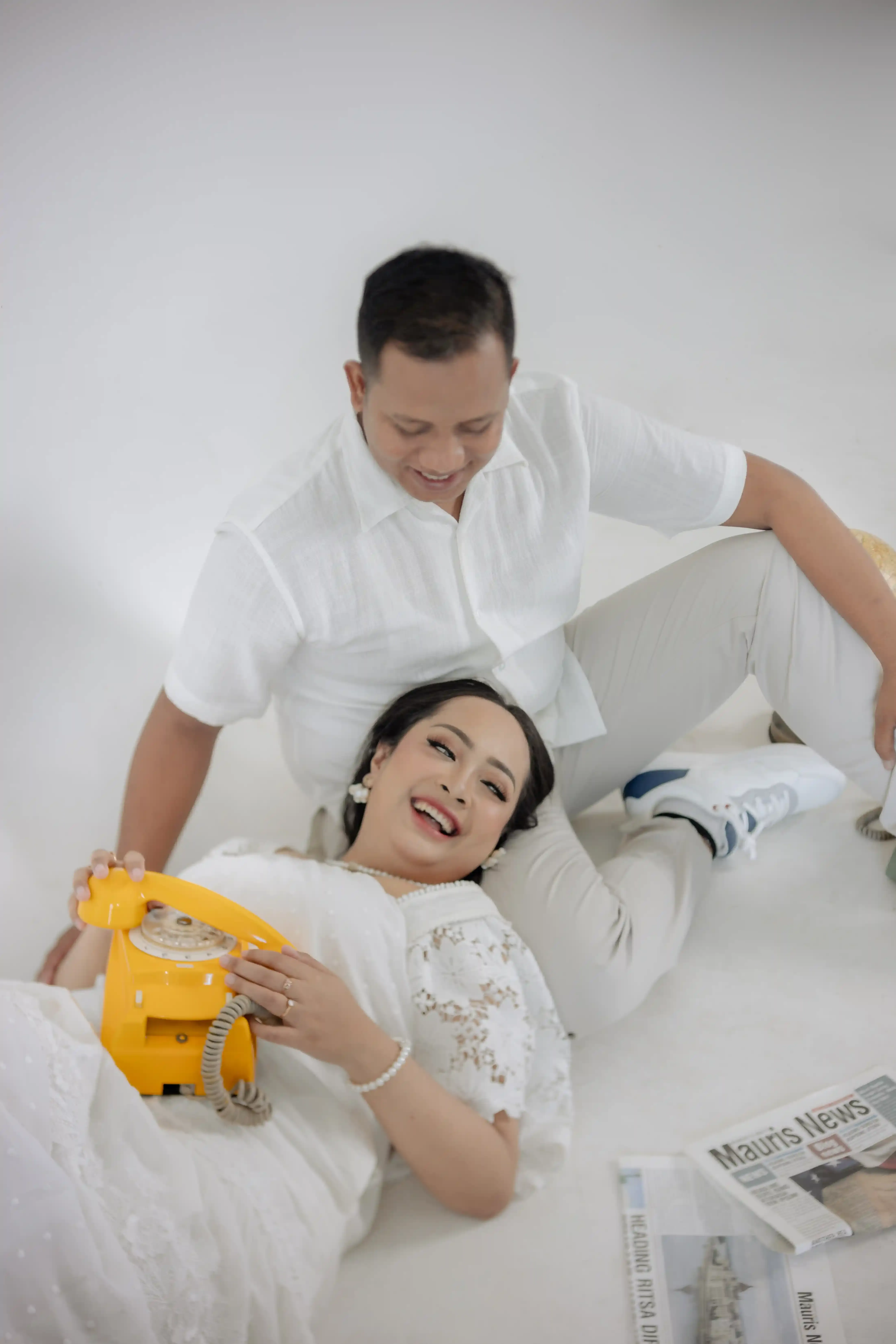 Kemeja Pendek Band Colar Short - Jeagem - White - putih - 7