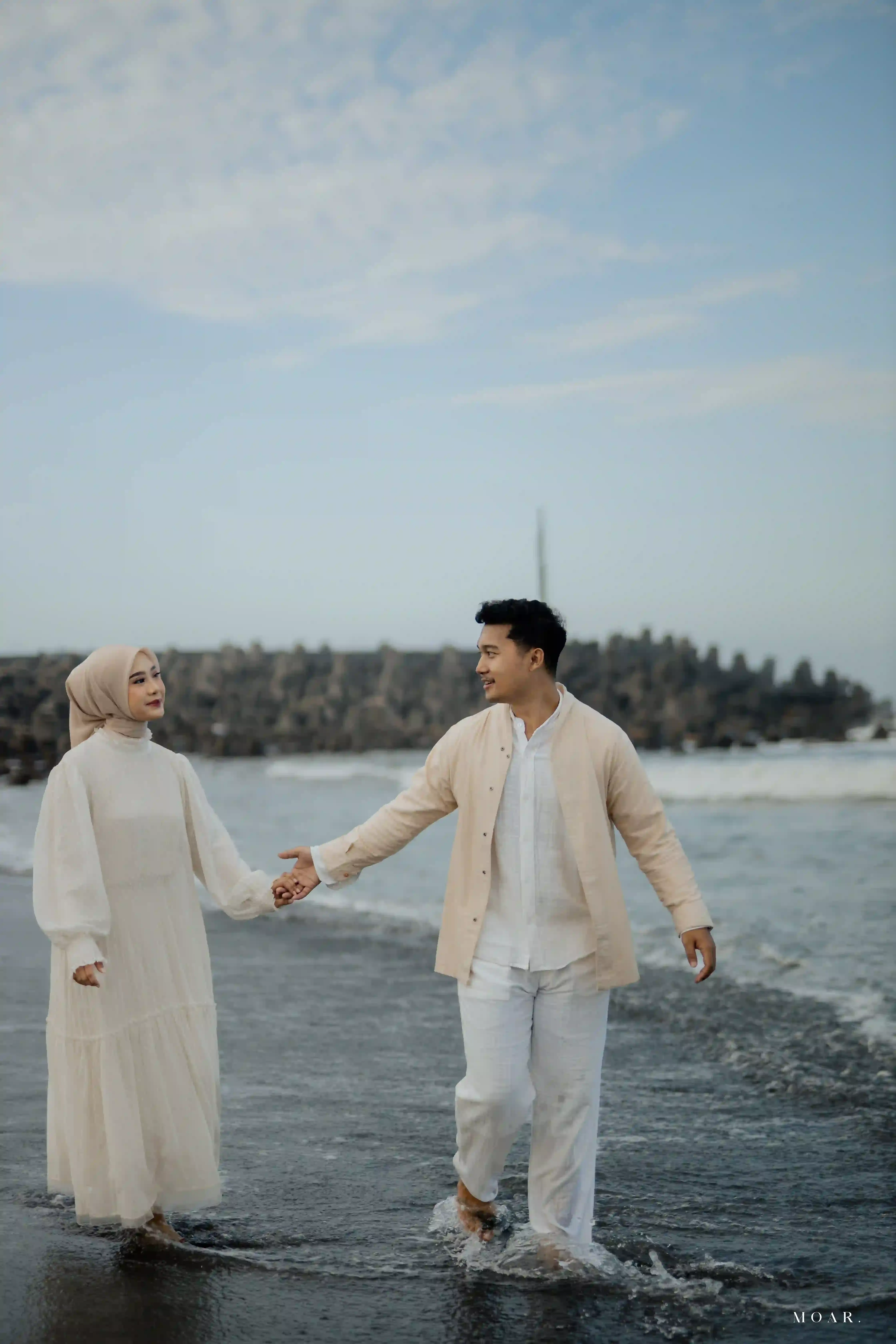 Outer Casual Classic - Wrap - Cream - Coklat muda - 5