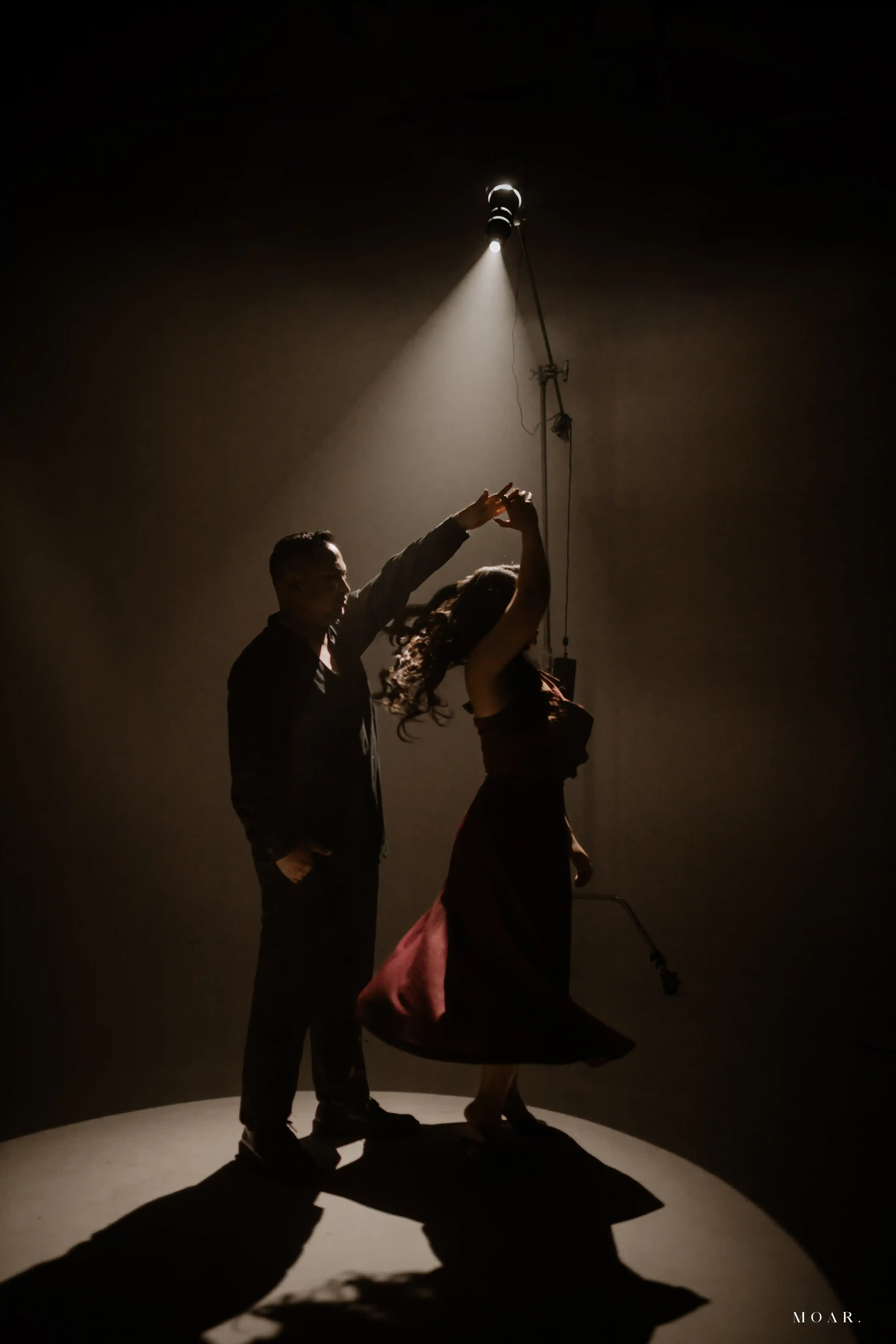 Long Skirt Flowe - Wine Maroon - 5